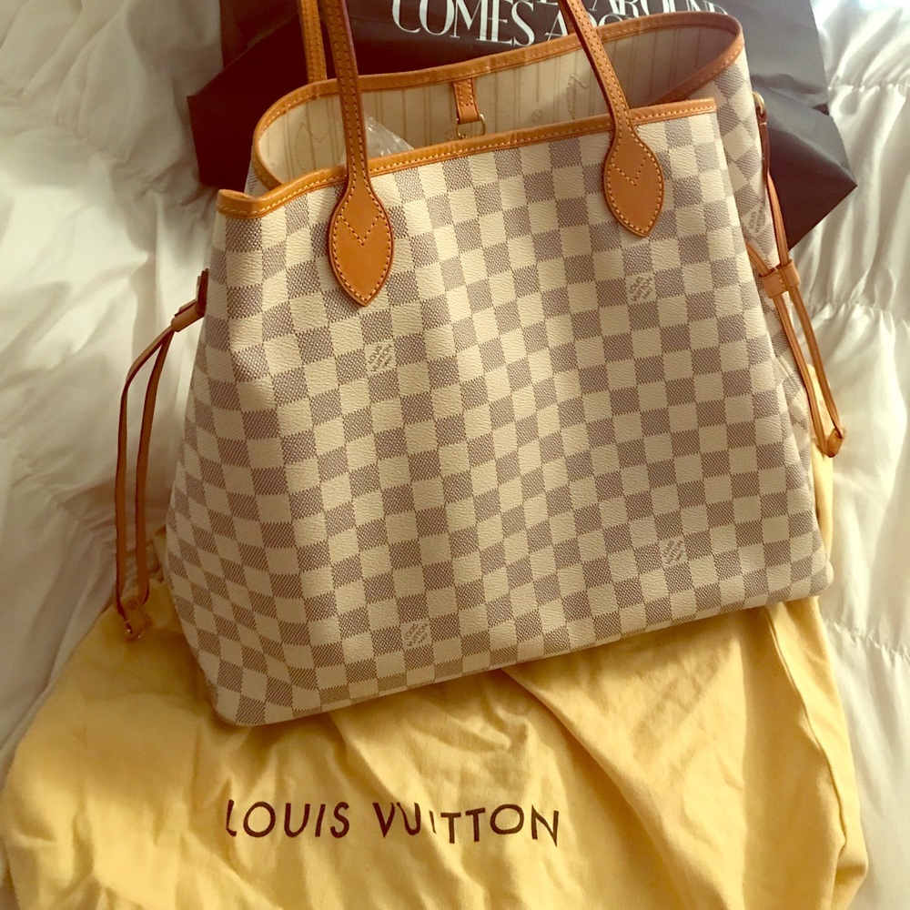 Authentic Louis Vuitton Neverfull - Beige